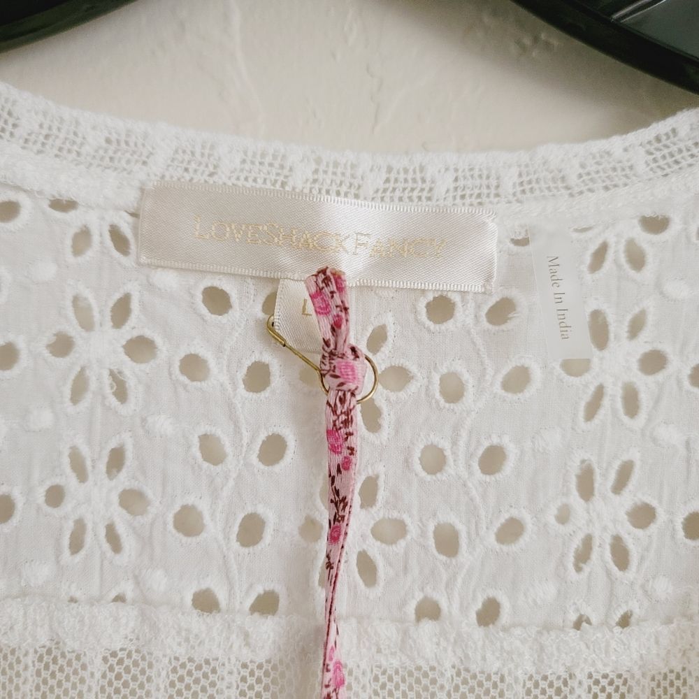 LoveShackFancy Rena dress white mini - Picture 8 of 10